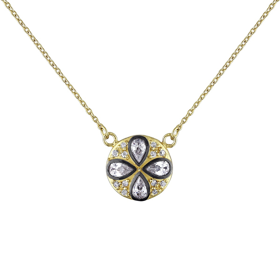 Allura 1.63 CT. T.W. Cubic Zirconia Pendant Necklace in Black Rhodium