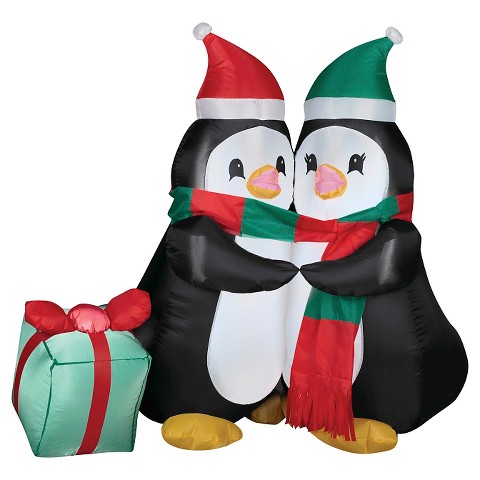 Christmas Penguins Outdoor Inflatables