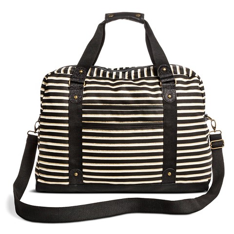 Women's Weekender Bags Zip Closure Handbag Black... : Target