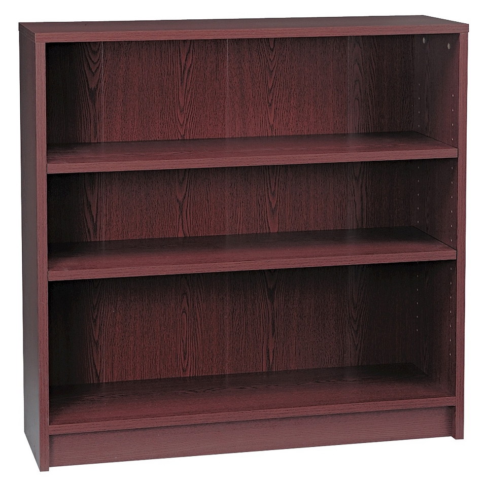 HON Bookcase 3 Shelf   Mahogany