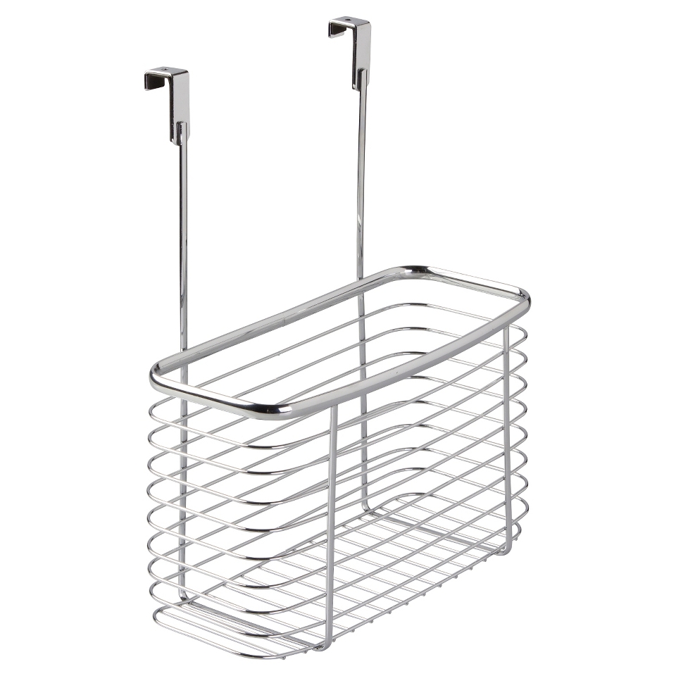 InterDesign Axis Over the Cabinet X7 Storage Basket   Chrome (14