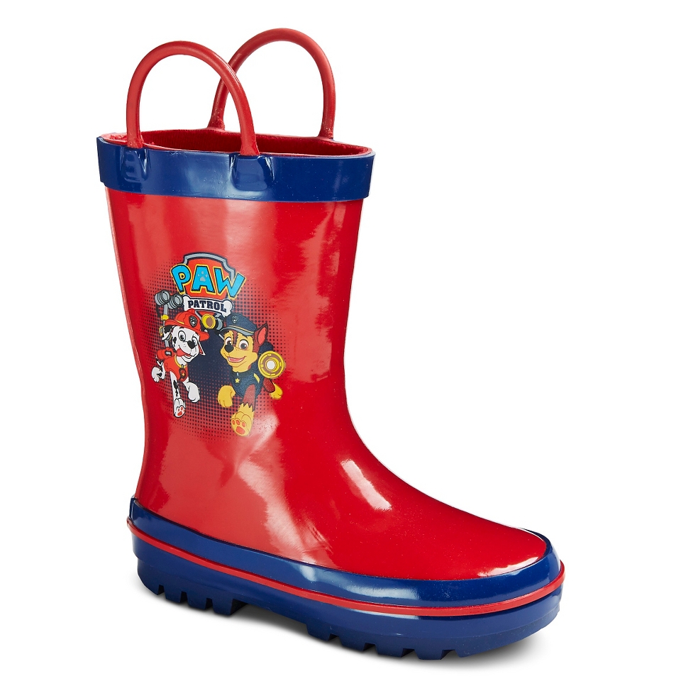 Paw Patrol Toddler Boys Rain Boots   Red