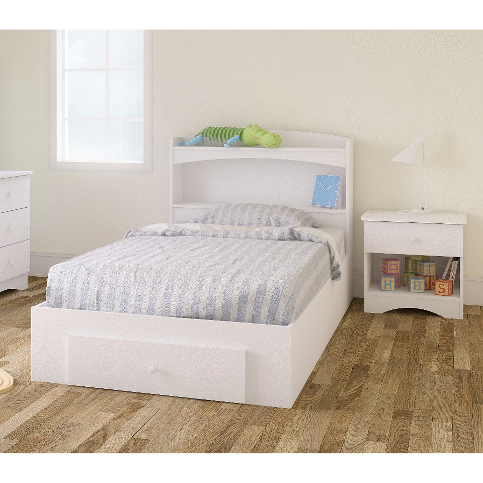 Nexera Vichy Kids 3 Piece Bedroom Set   White (Twin)