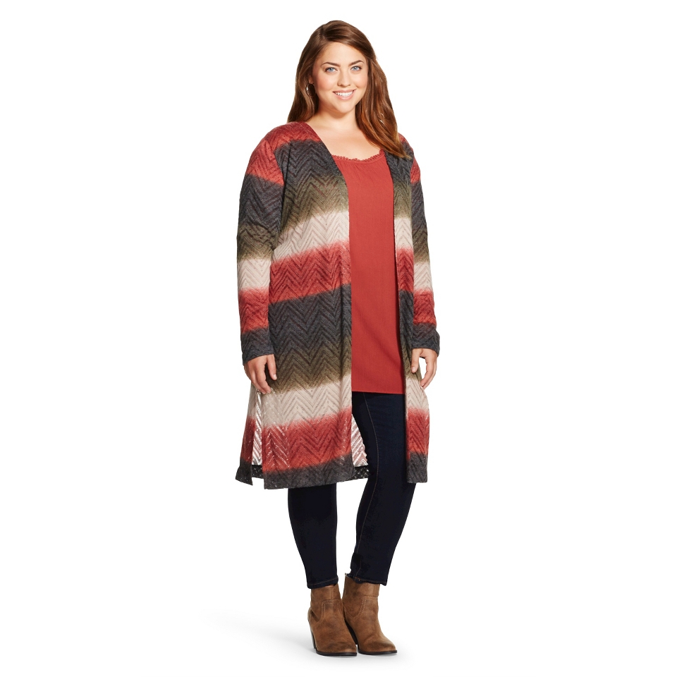 Womens Plus Size Lighter Duster Multicolored   Knox Rose