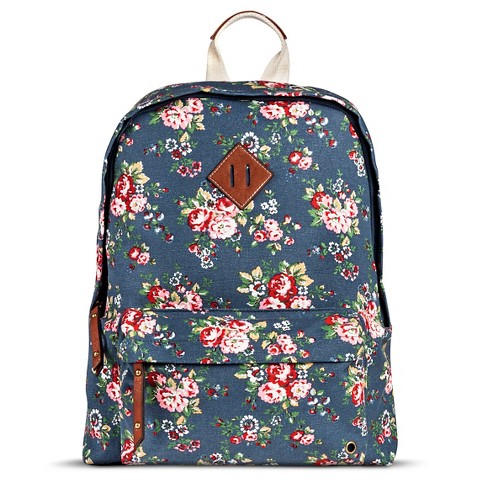 Women's Floral Print Backpack Handbag - Blue : Target