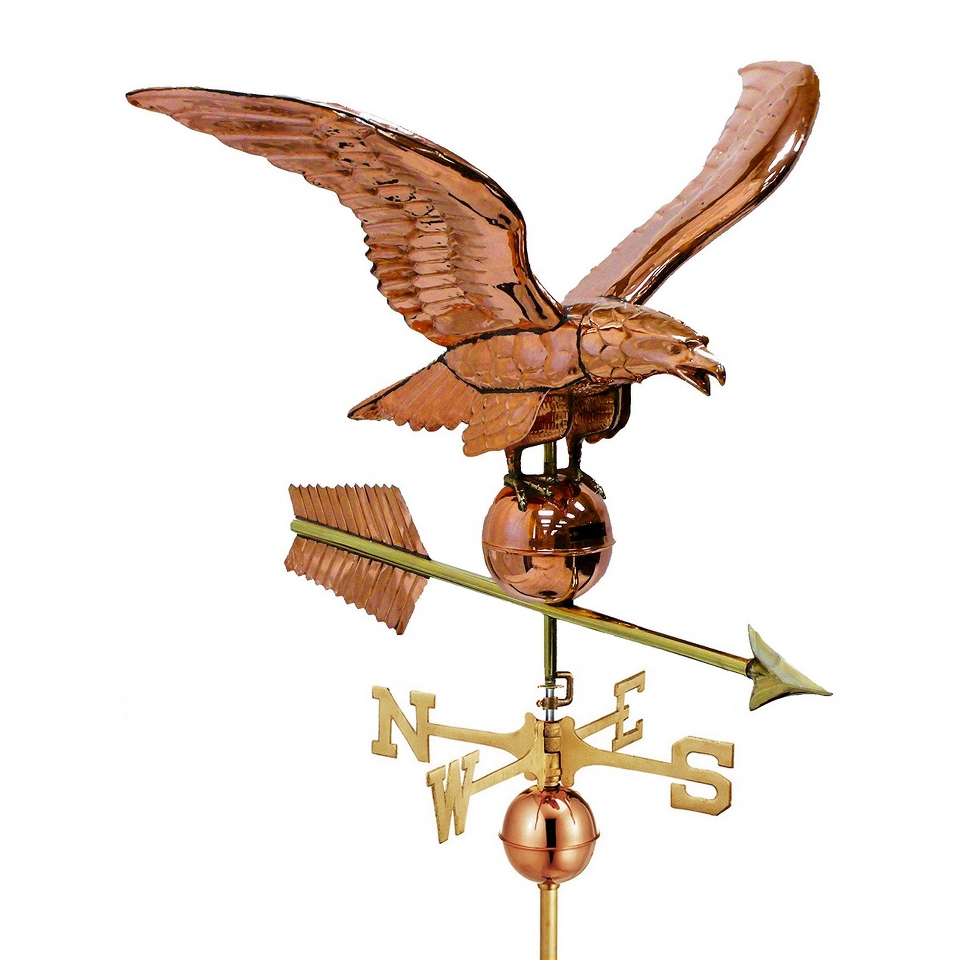 Good Directions 34 Smithsonian Eagle Estate Weathervane   Polished