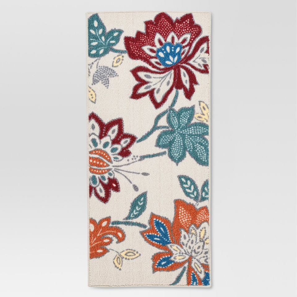 Threshold™™ Warm Floral Printed Kitchen Rug 20x45