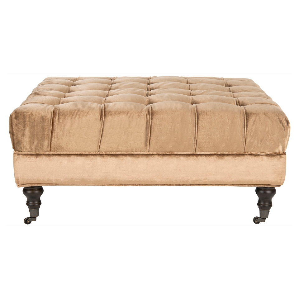 Safavieh Clark Ottoman   Gold