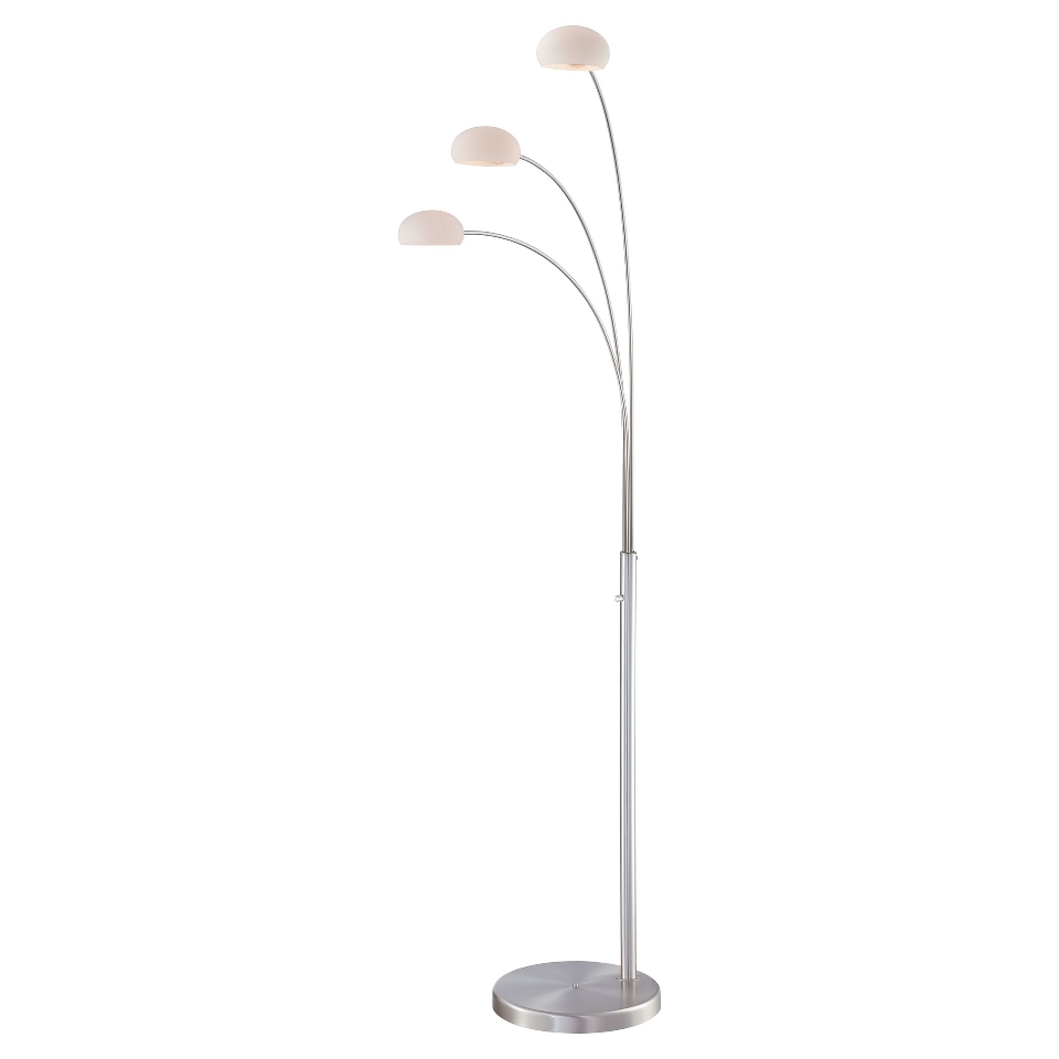 Lite Source Ilario 3 LT Floor Lamp   Polished Steel