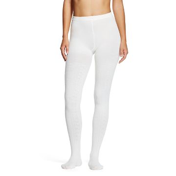 white fleece lined tights : Target