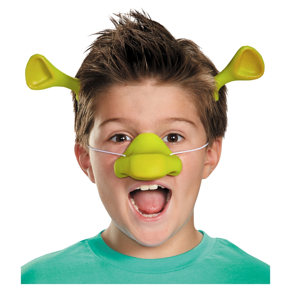 Shrek Nose & Ears Kit Green One size fits most