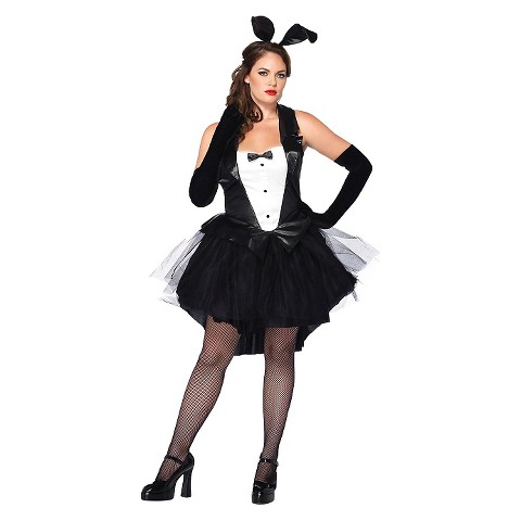 Women's Bunny Dress Tux Tails Adult XL Costume : Target