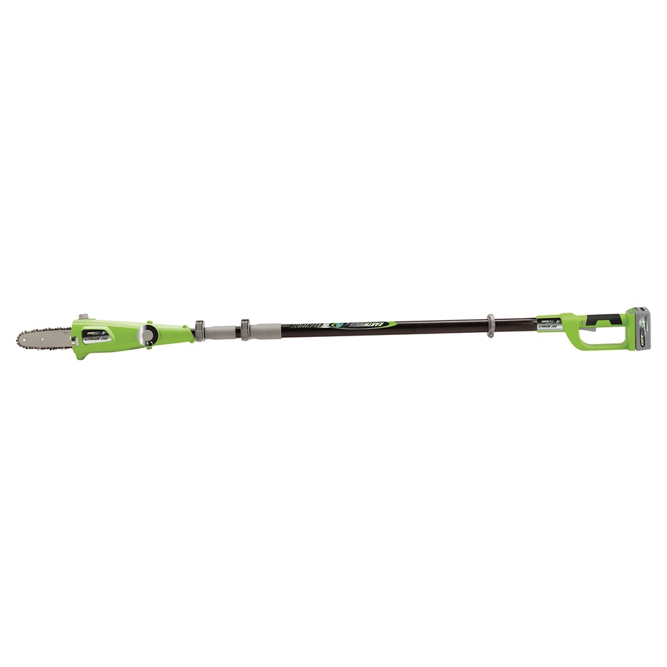 Pole Saw Earthwise   Cordless 24V Lithium Ion Pole Chain Saw