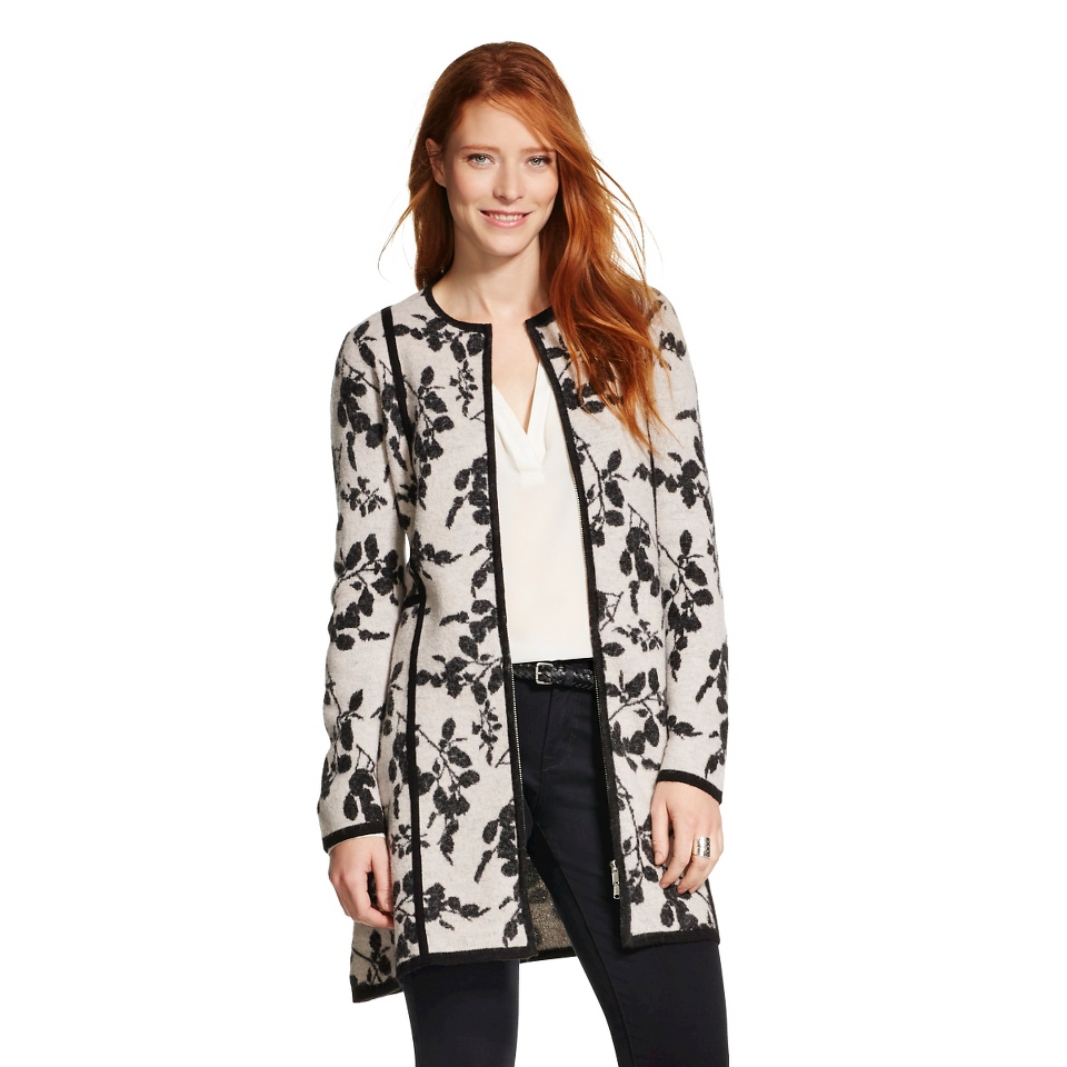 Heathe Boiled Flower Coat Annabel/ Blk