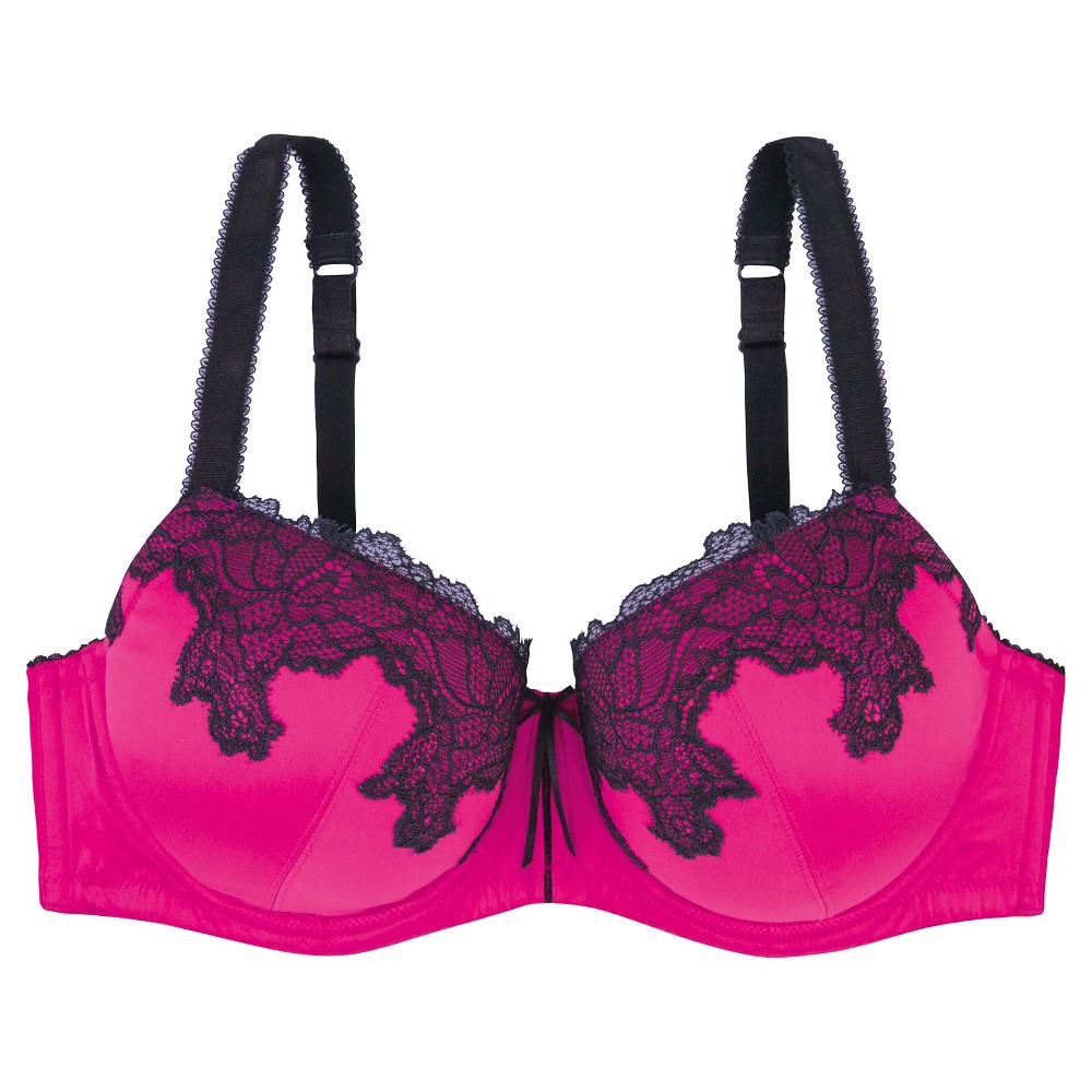 Marie Meili Curvy Women's Dakota Lace T-Shirt Bra - Pink 36C - Product ...