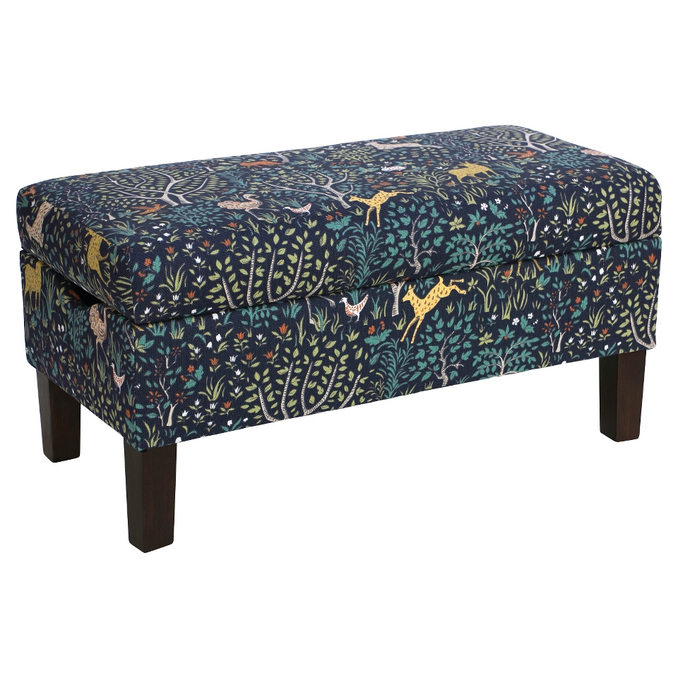 Skyline Bedroom Patterned Storage Bench