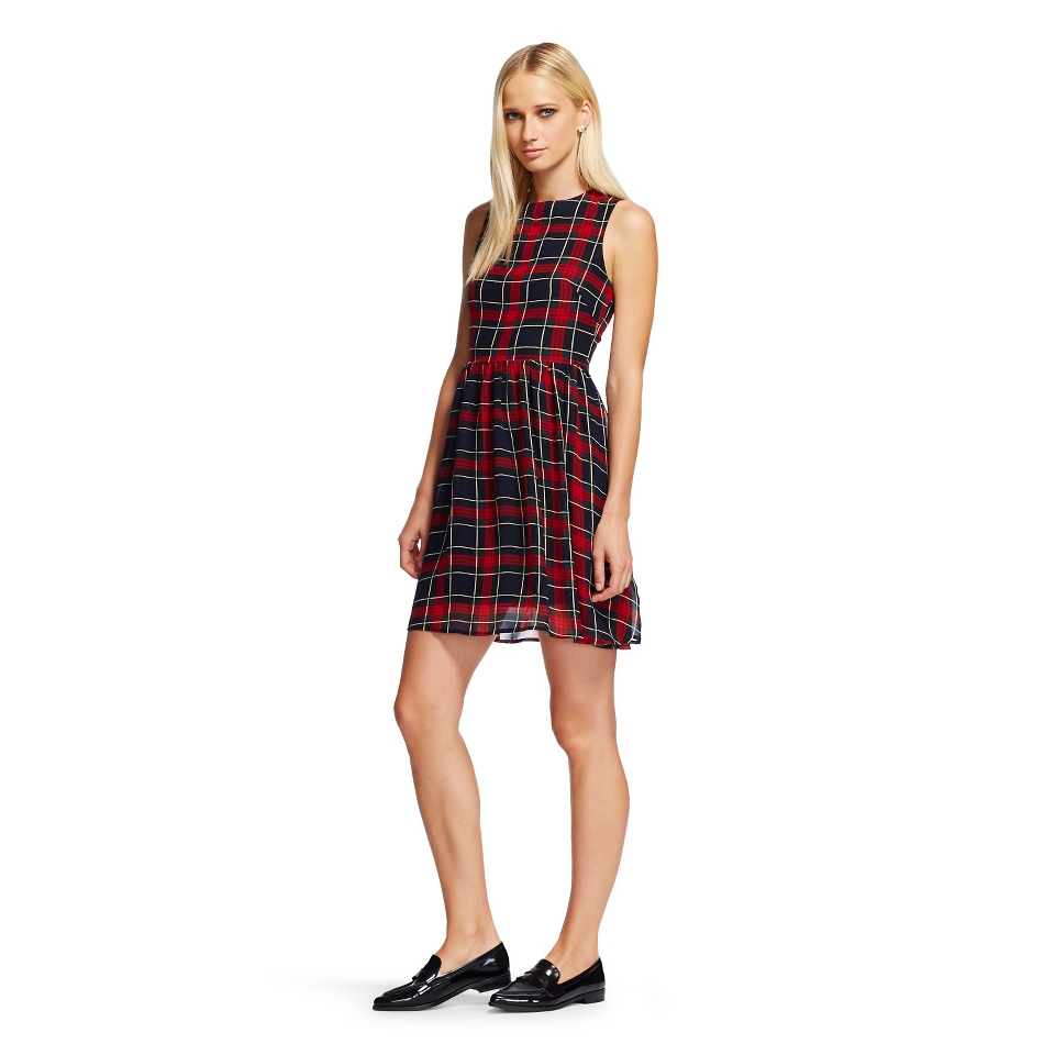 Womens A Line Dress Red Plaid   K by Kersh