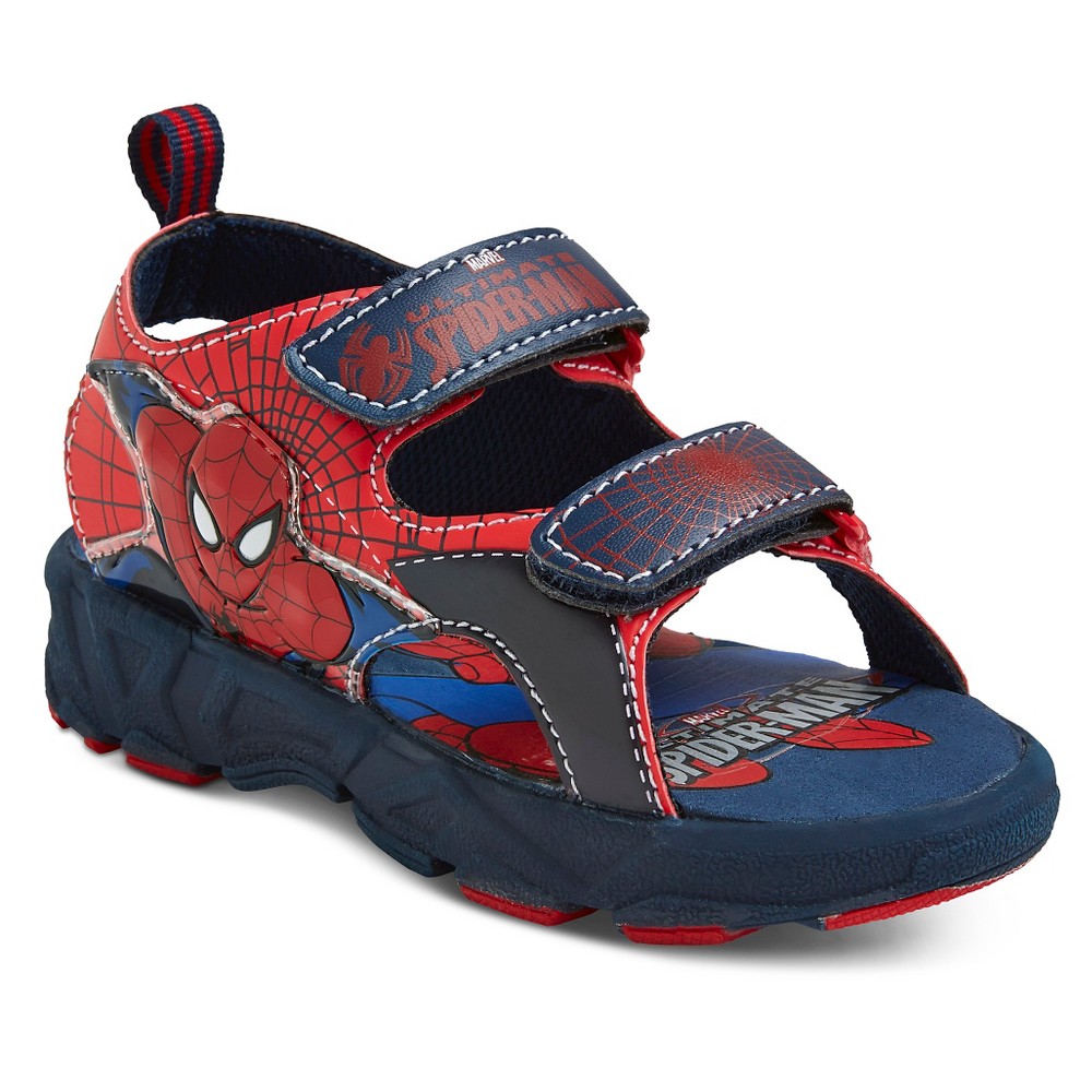 Toddler Boys' Spiderman Light Up Sandals - Red 6, Toddler Boy's ...
