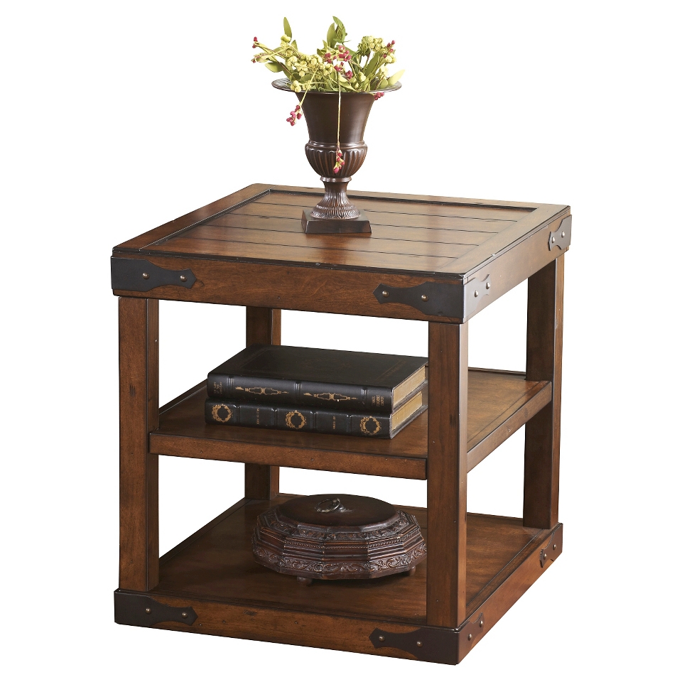 Shepherdsville Rectangular End Table   Rustic Brown   Signature Design