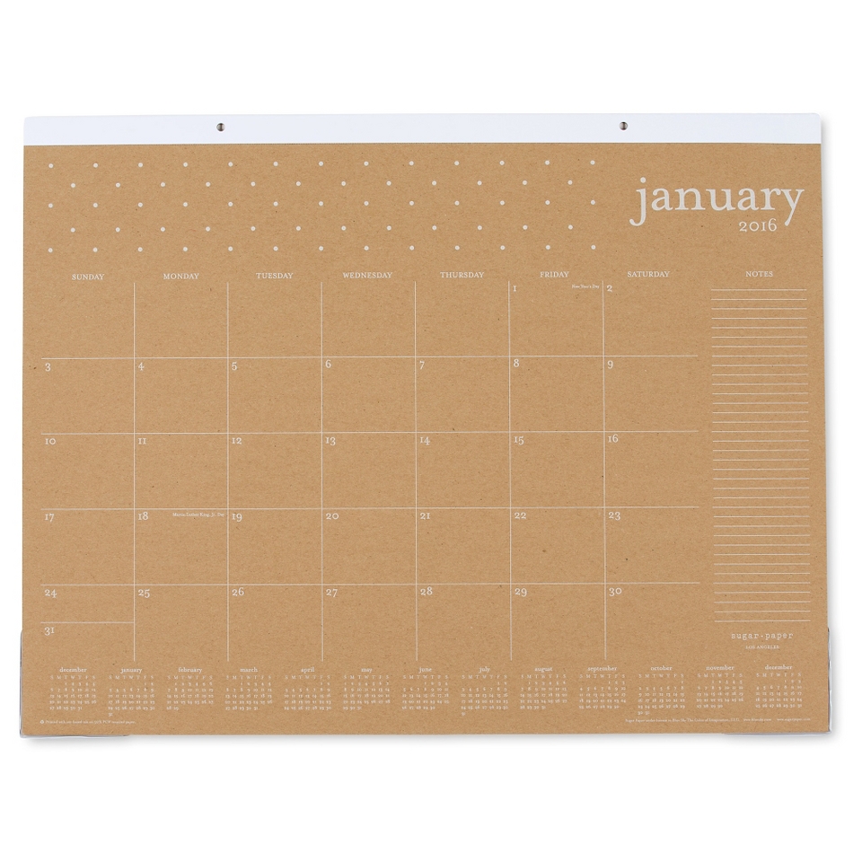 Sugar Paper 2016 Desk Pad 22x17