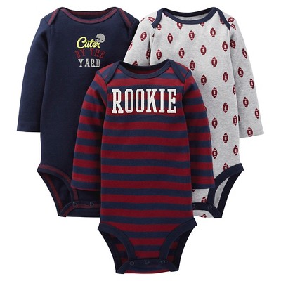 Just One You™ Made By Carter's® Newborn Boys' 3-Pack Rookie Bodysuit - Purple