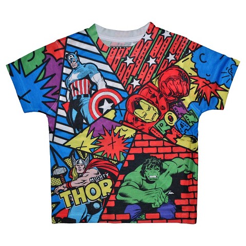 Avengers Toddler Boys' T-Shirt - Multicolor : Target