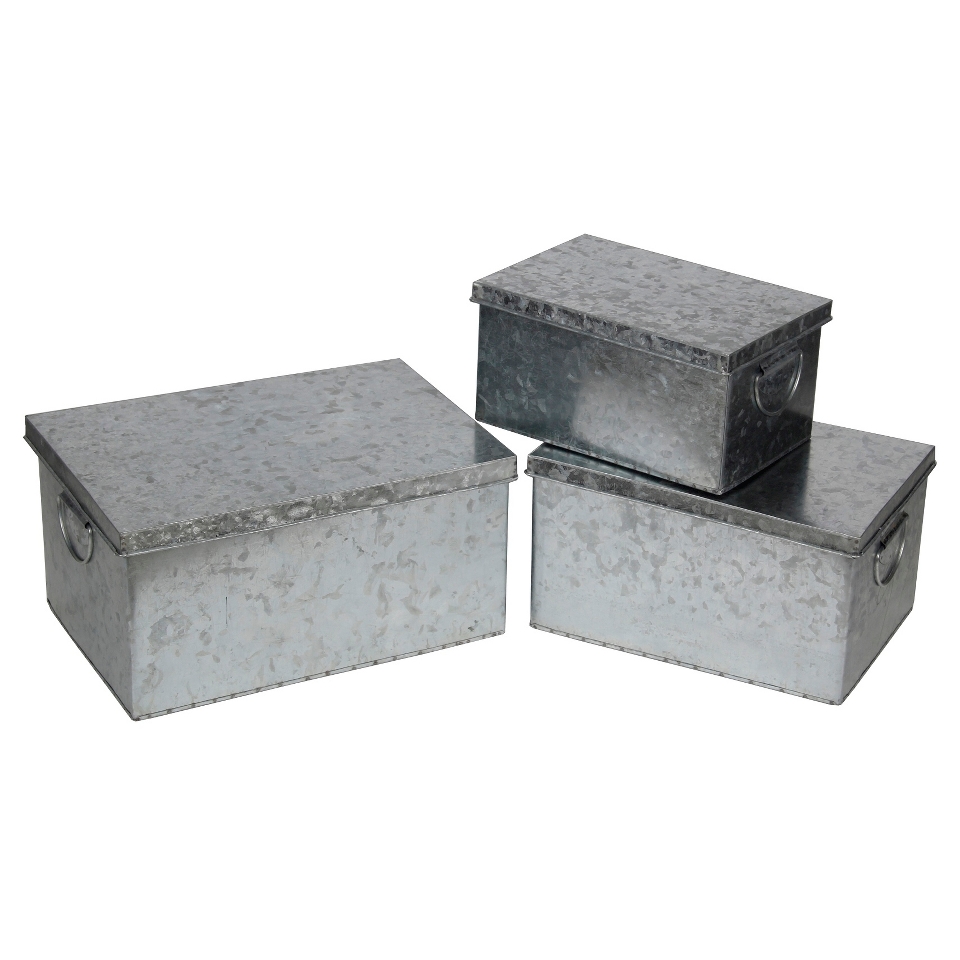 Privilege Galvanized Storage Boxes   Steel