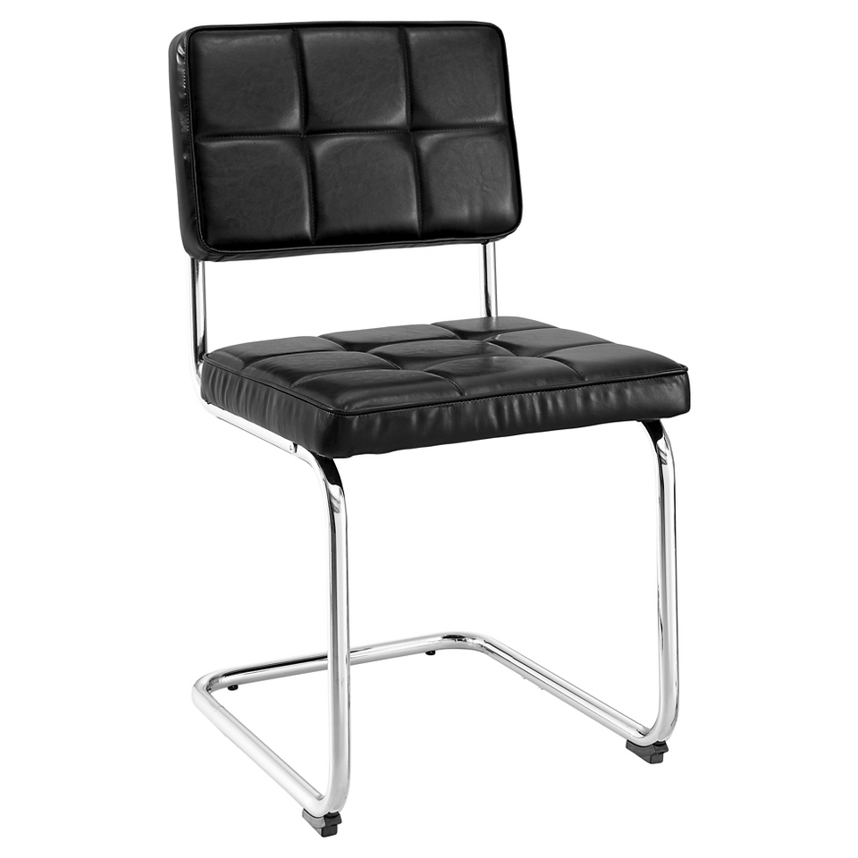 Tufted Breur Chair Metal/Black (Set of 2)   Linon Home Decor