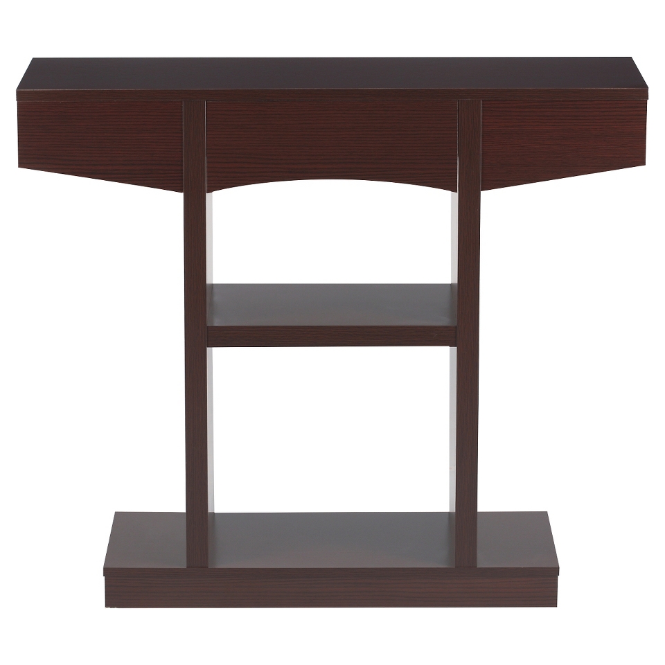 Furniture of America Sara Contemporary Open Shelf Sofa Table   Walnut