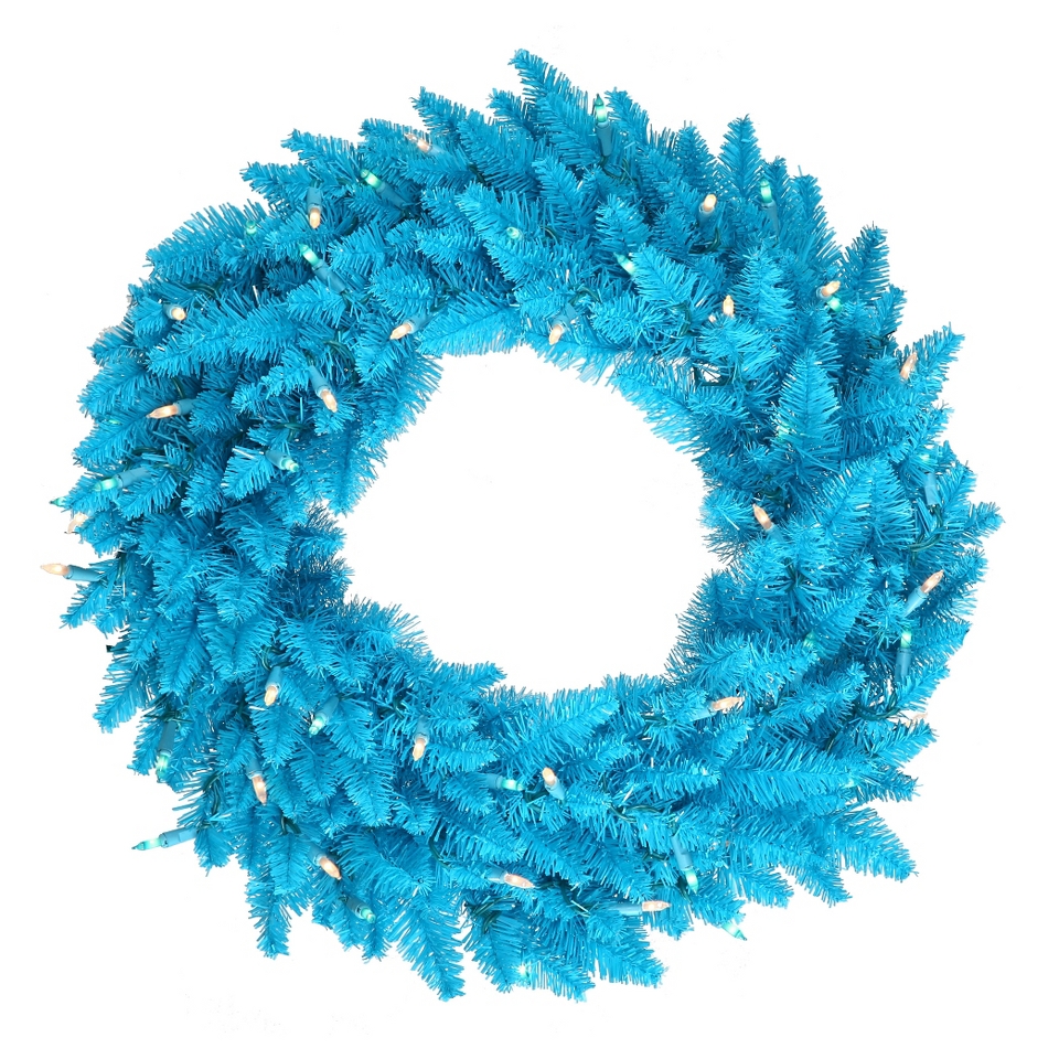 30 Fir Wreath 260T  Sky Blue