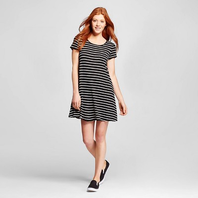 Mossimo black and white striped outlet dress