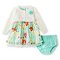 Baby Girls Floral 3-Piece Sun Dress Set White - Cherokee Additional View 1