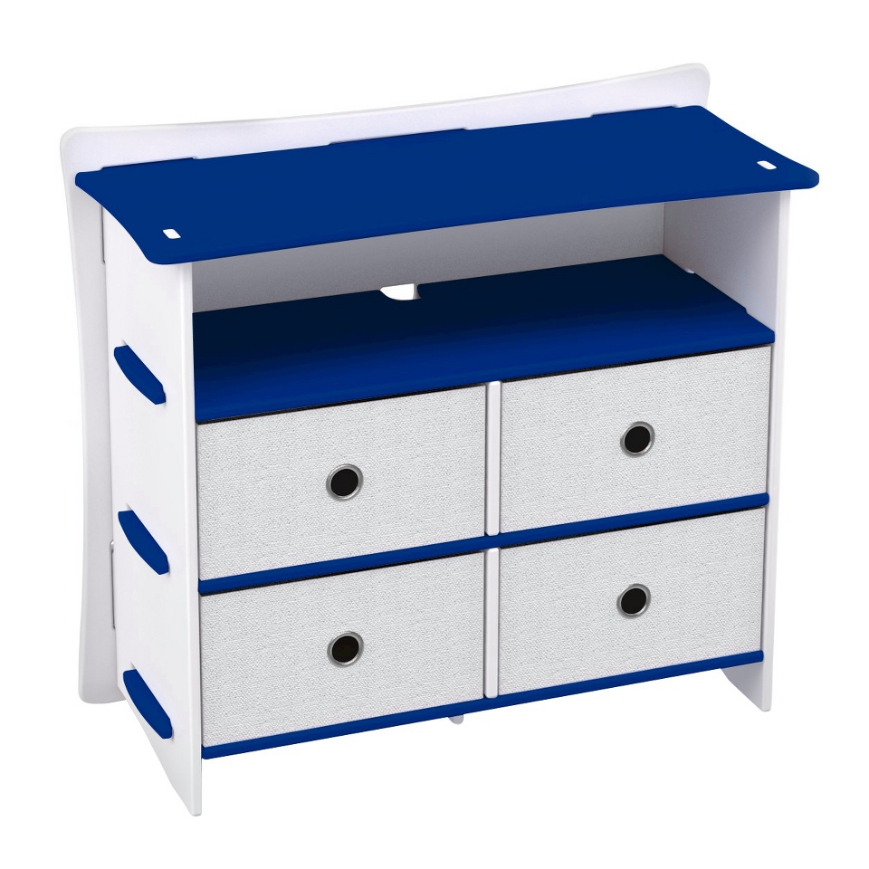 Legaré® Race Car 36 Kids Dresser   Blue/White