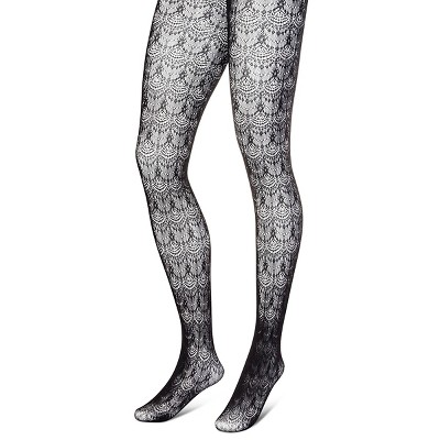 Womens Premium Tights Scalloped Lace Black M/L - Merona™ – Target Inventory  Checker – BrickSeek