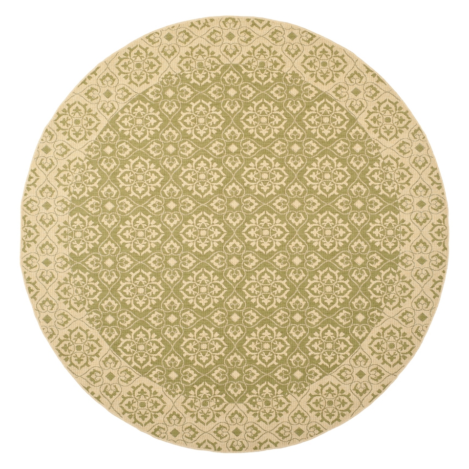 Safavieh Sansom Outdoor Rug   Green / Creme