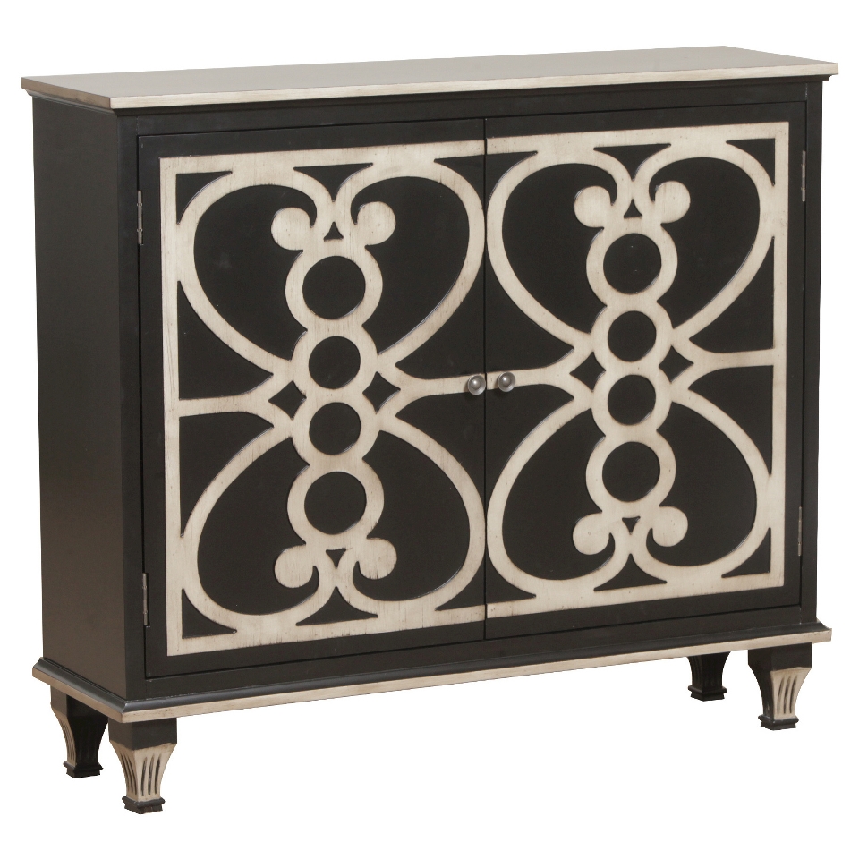 Bombay Laslo 2 Door Hall Console   Black