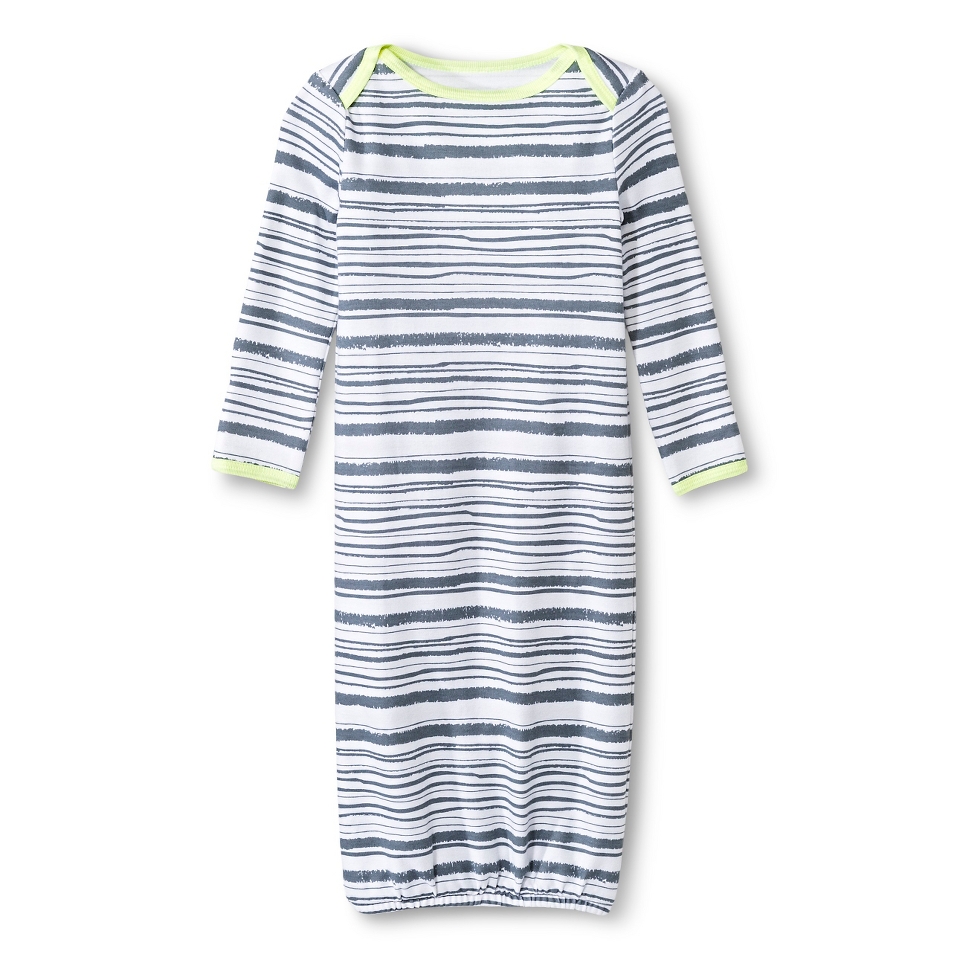 Oh Joy® Newborn Nightgown   Grey Stripes