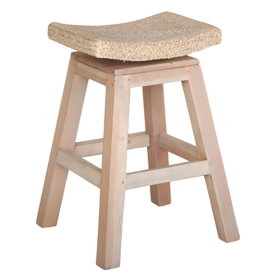 Sanibel 24 Counter Stool Wood/Whitewash   Jeffan