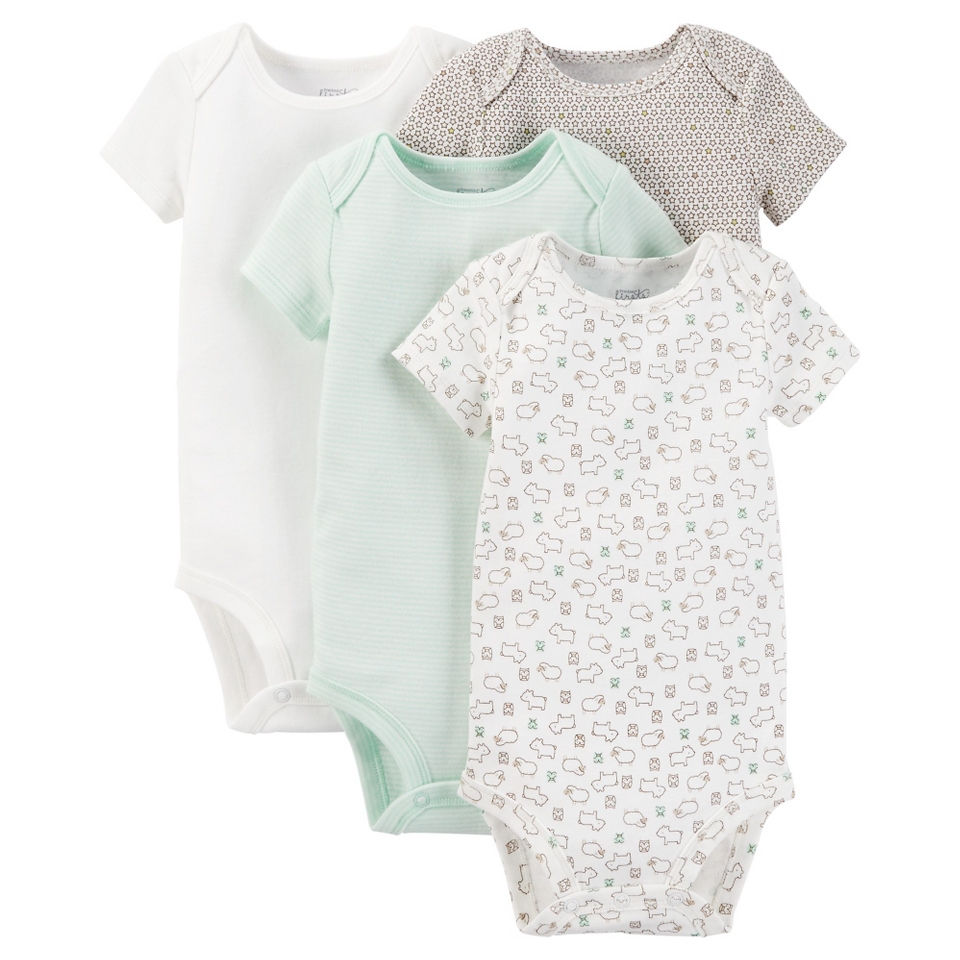 Just One You™ Made by Carters® Baby 4 Pack Bodysuit   Green