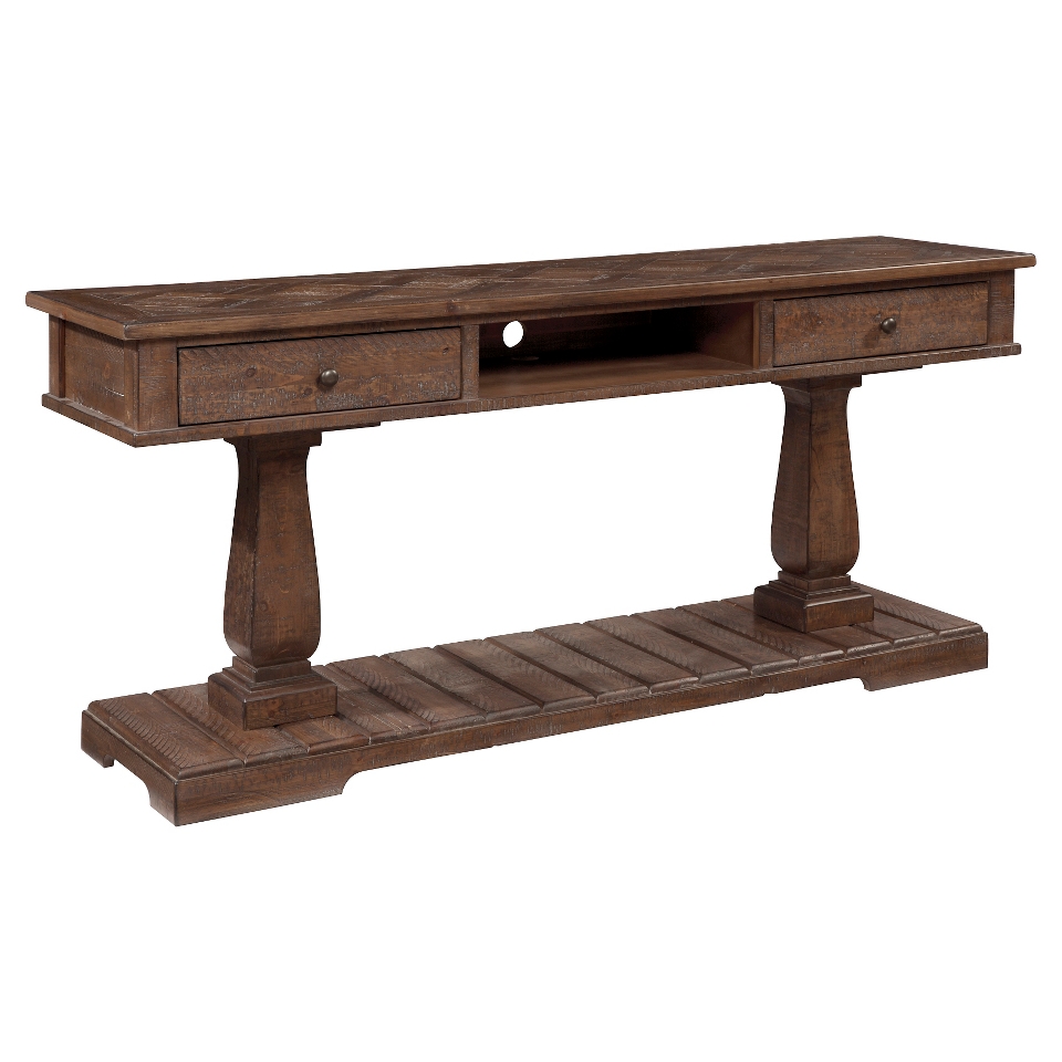 Zalarah Sofa Table   Rustic Brown   Signature Design by Ashley