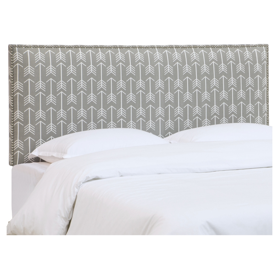 Arcadia Nailbutton Patterned Headboard   Skyline