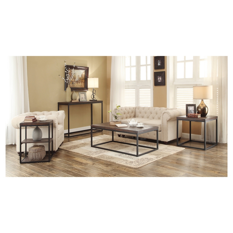 Christopher Knight Home Mixed Material Dark Wood Accent Furniture