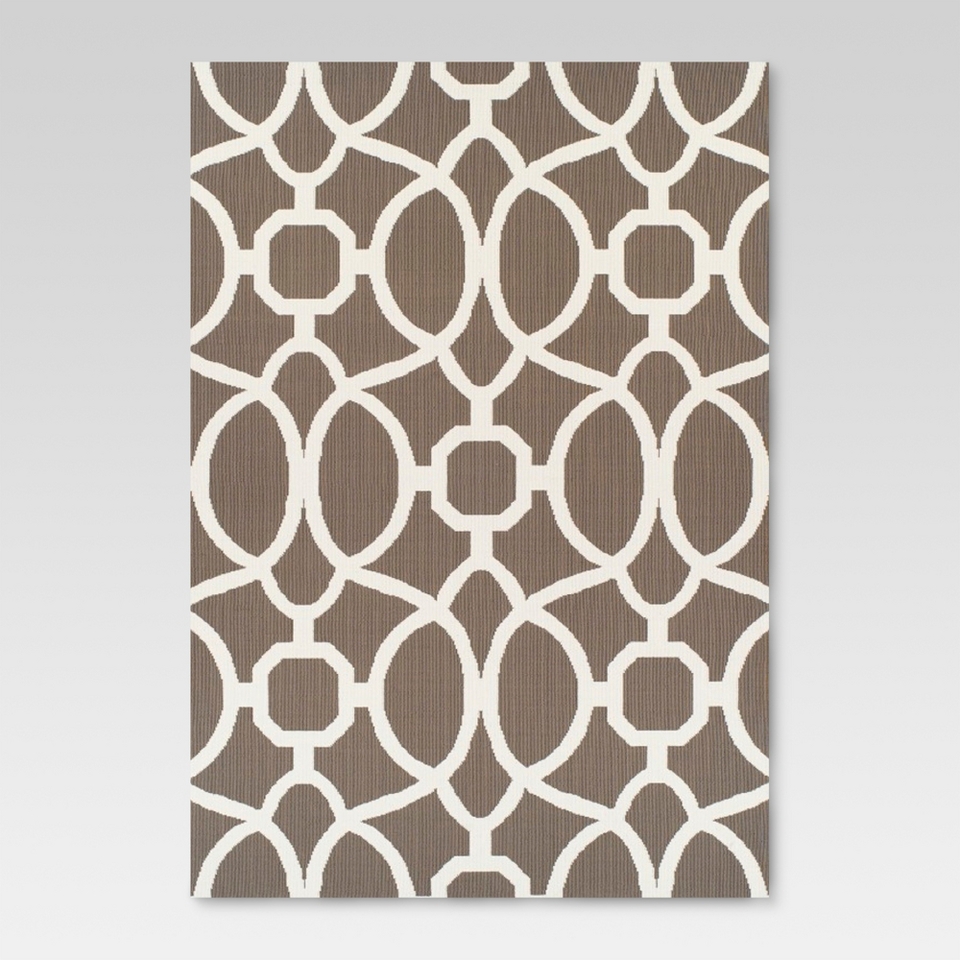 Taupe Trellis Outdoor Rug   Threshold™