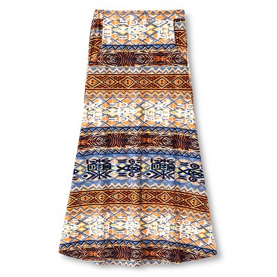 Say What? Girls' Aztec Maxi Skirt - Blue