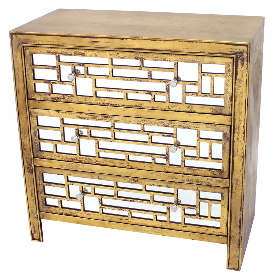 Wood Cabinet   Gold   Screen Gems