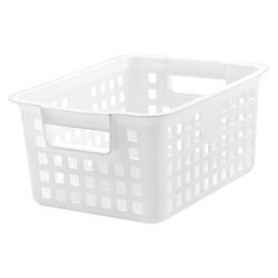 InterDesign Plastic Modular Storage Basket - Textured Frost (Small ...