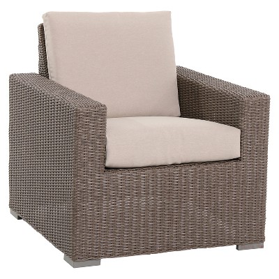 Heatherstone Wicker Patio Club Chair Tan Threshold Target Inventory Checker Brickseek