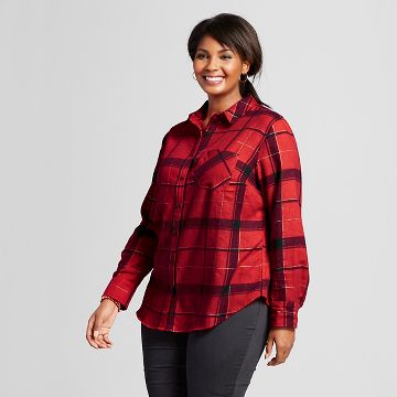 womens flannel shirts : Target